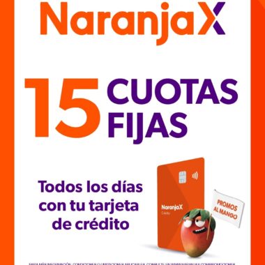 15 CUOTAS FIJAS CON NARANJAX